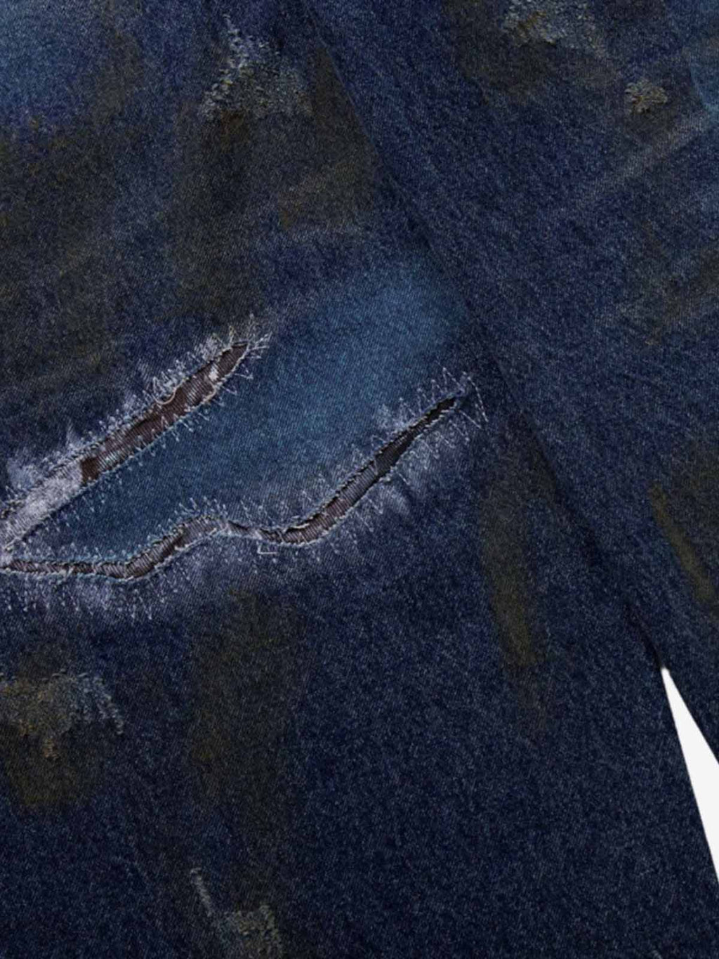 Vintage Washed Distressed Jeans