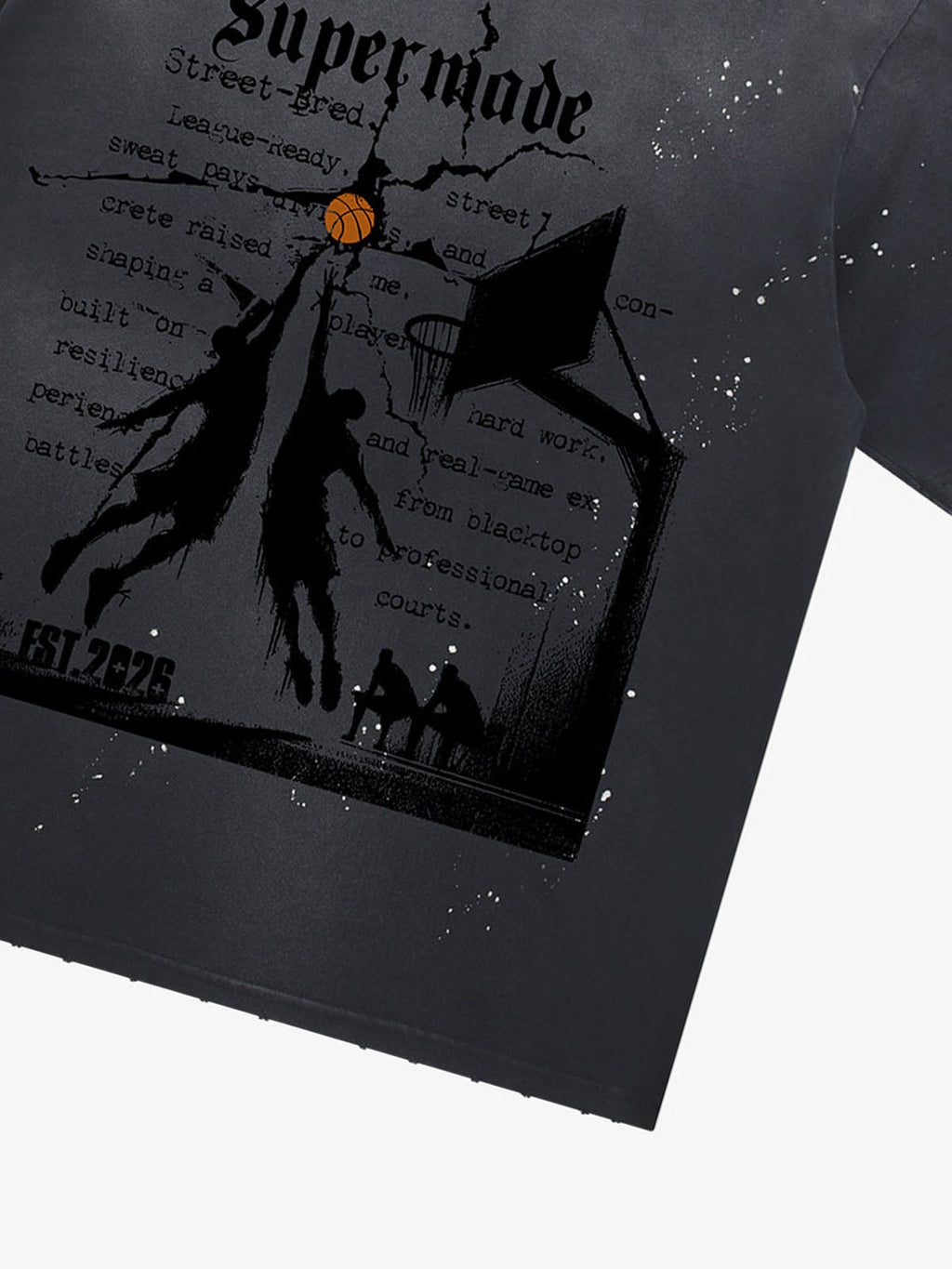 precipice Basketball Illustration Street Graphic T-Shirt