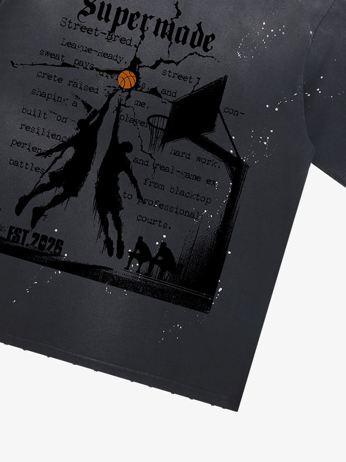 precipice Basketball Illustration Street Graphic T-Shirt