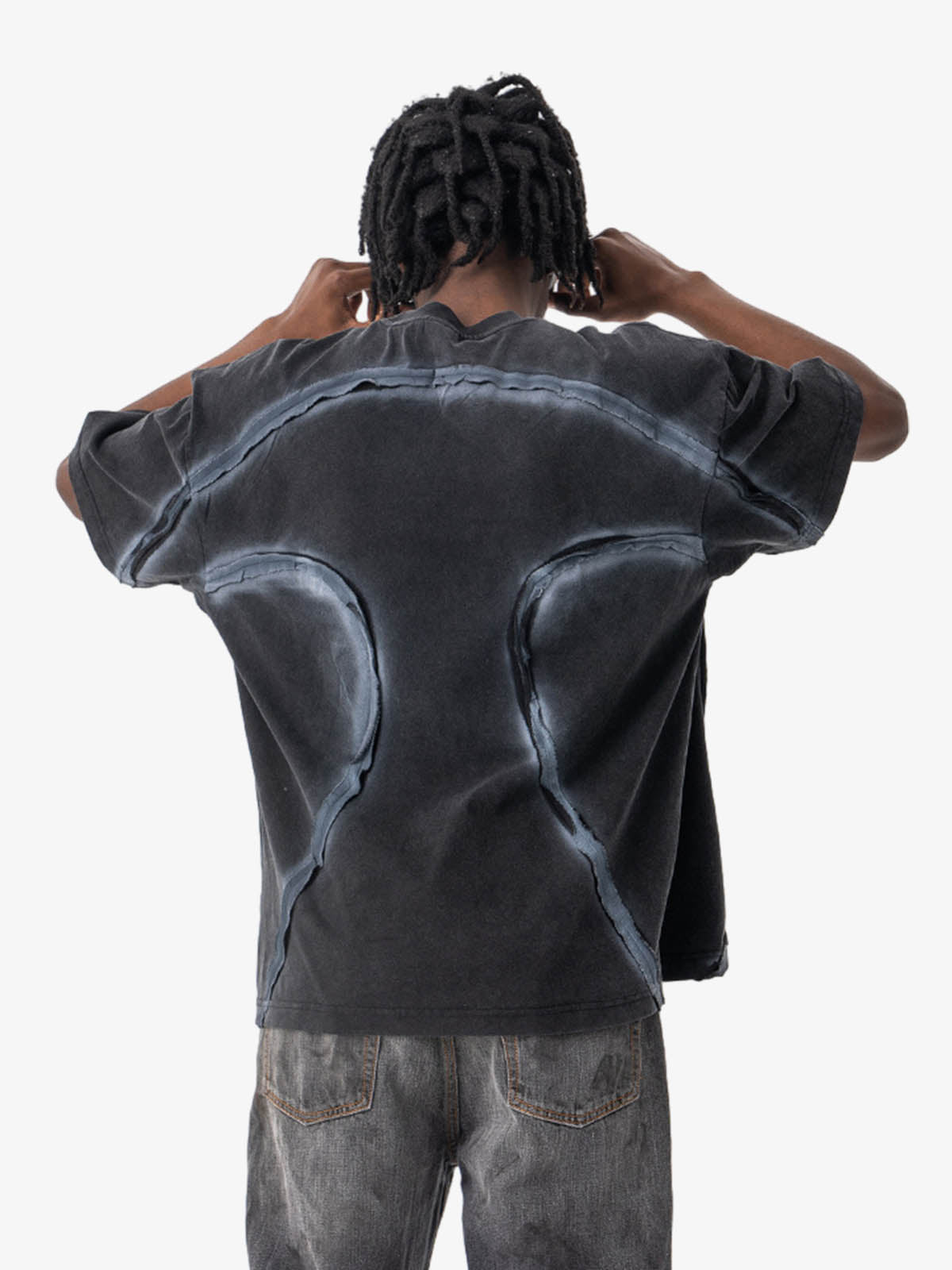 Retro Structured Panels T-Shirt
