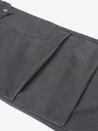 Streetwear Utility Multi-Pocket Straight-Leg Pants