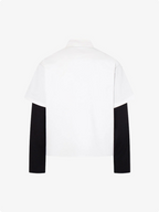 Tribal Flame Layered Cotton Linen Shirt