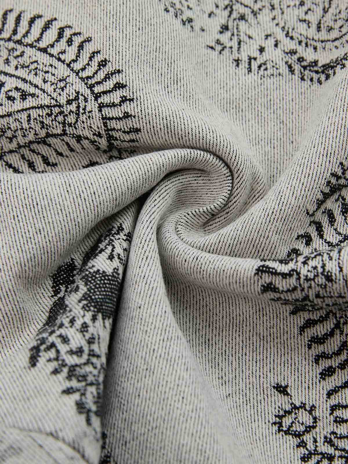 Paisley Jacquard Denim Jeans