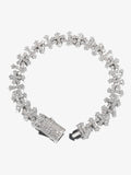 Cross Link Iced Bracelet