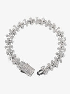Cross Link Iced Bracelet