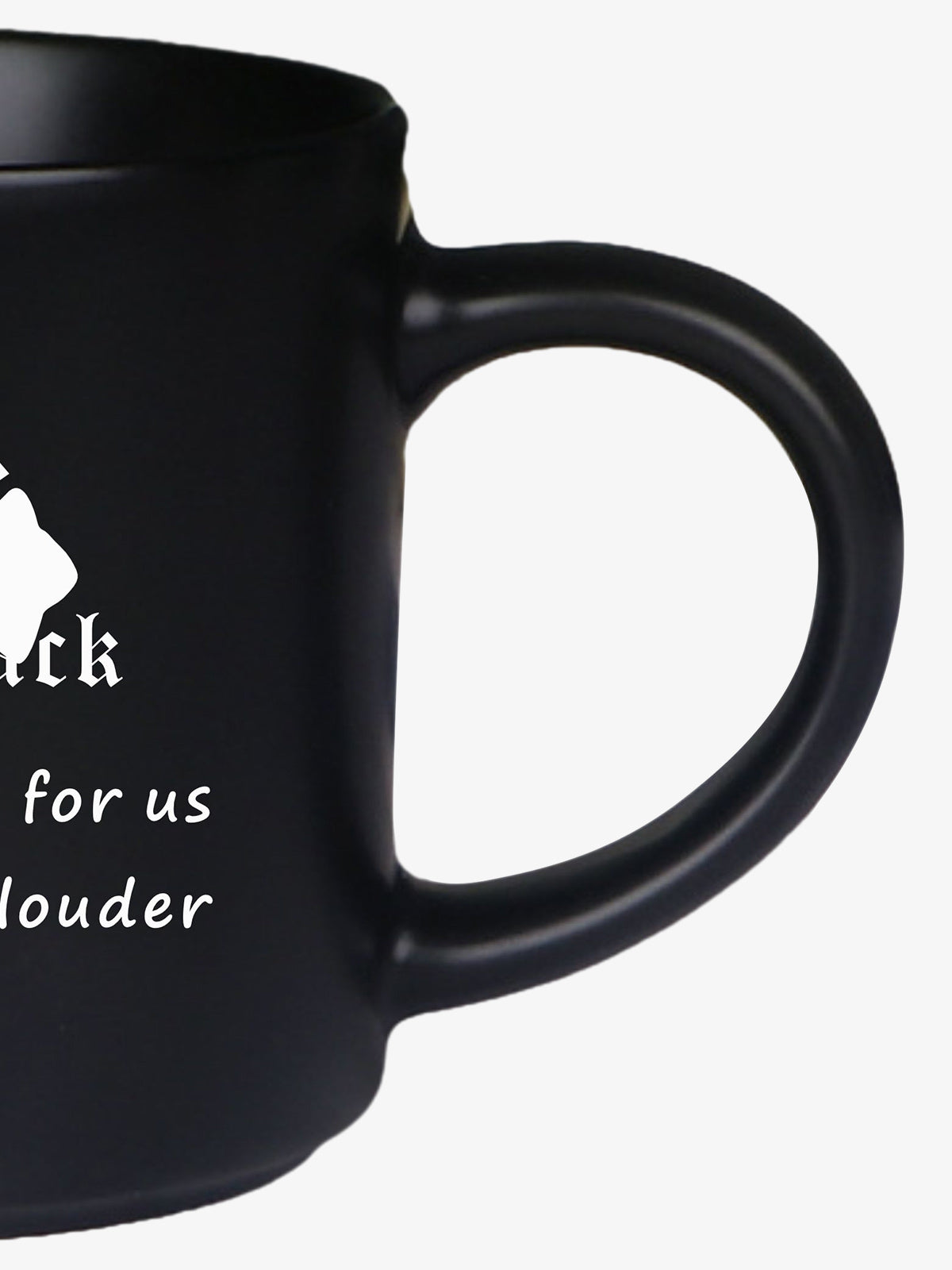 precipice Black Gothic Cross Pattern Mug