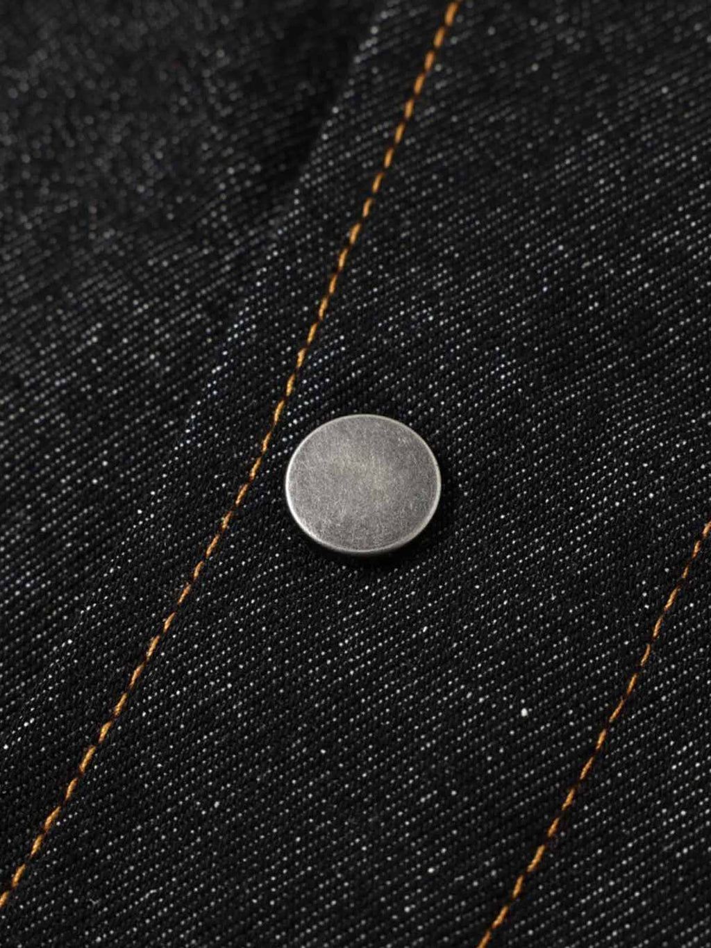 Stand Collar Clasp Detail Denim Jacket