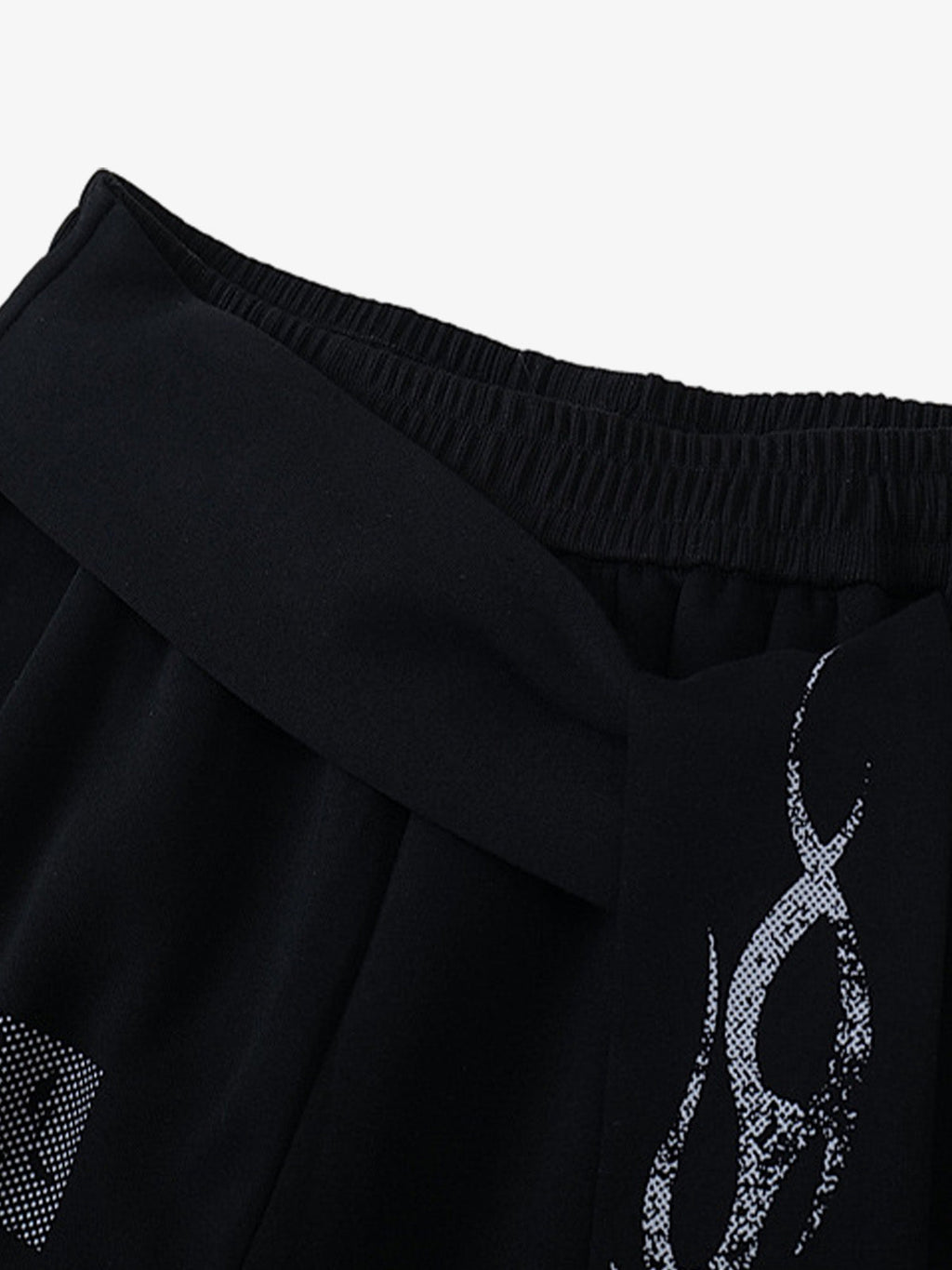 Dark Street Letter Flame Sweatpants