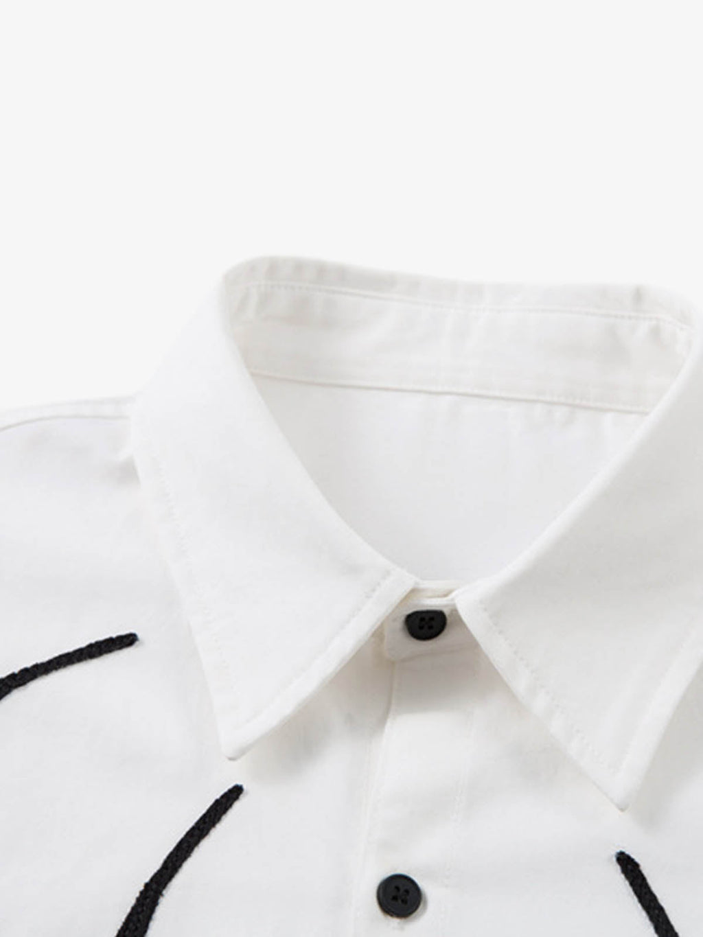 Tribal Flame Layered Cotton Linen Shirt