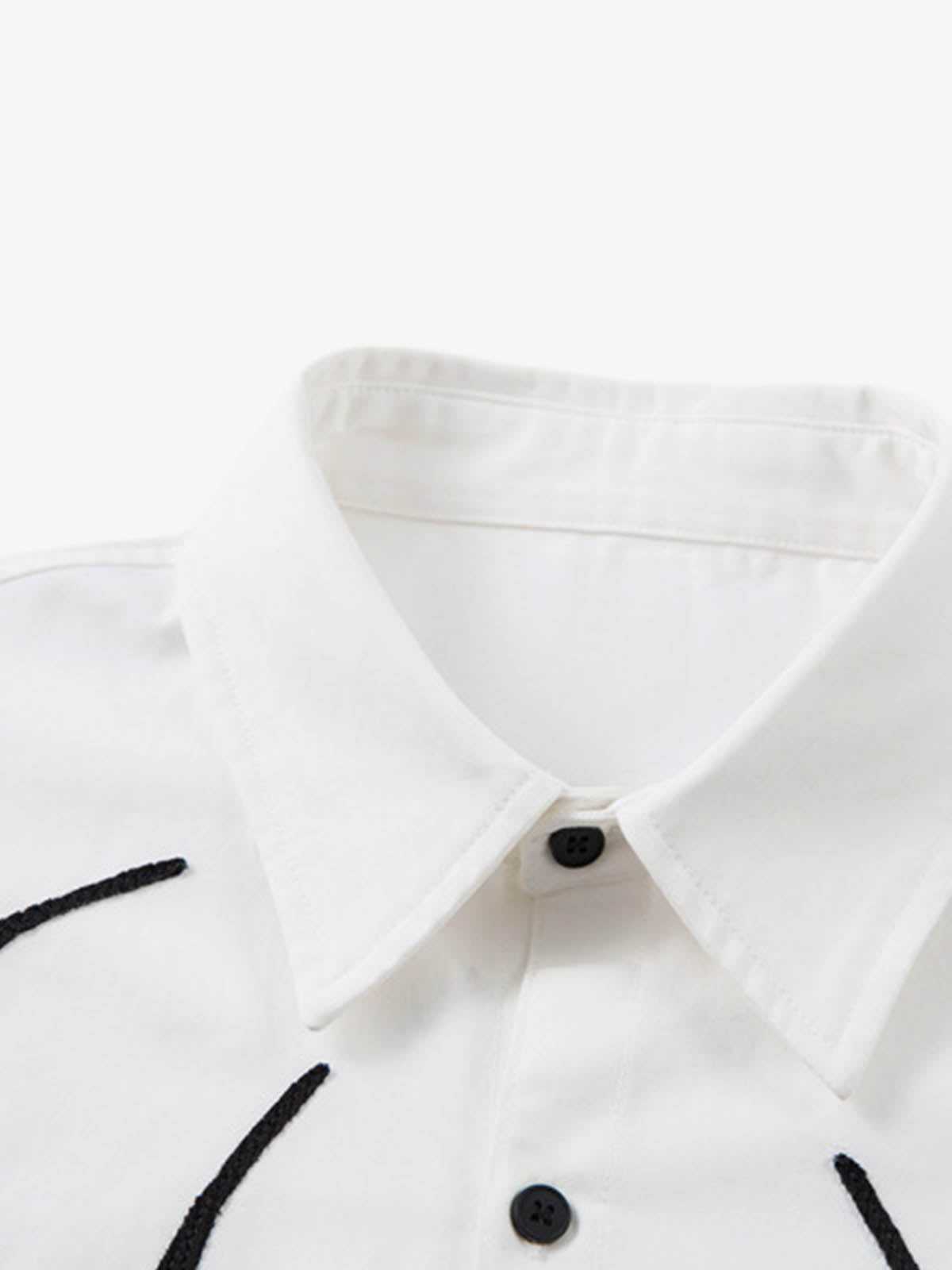 Tribal Flame Layered Cotton Linen Shirt