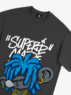Theprecipice Graffiti Trend Blue Dreadlock Boy T-Shirt