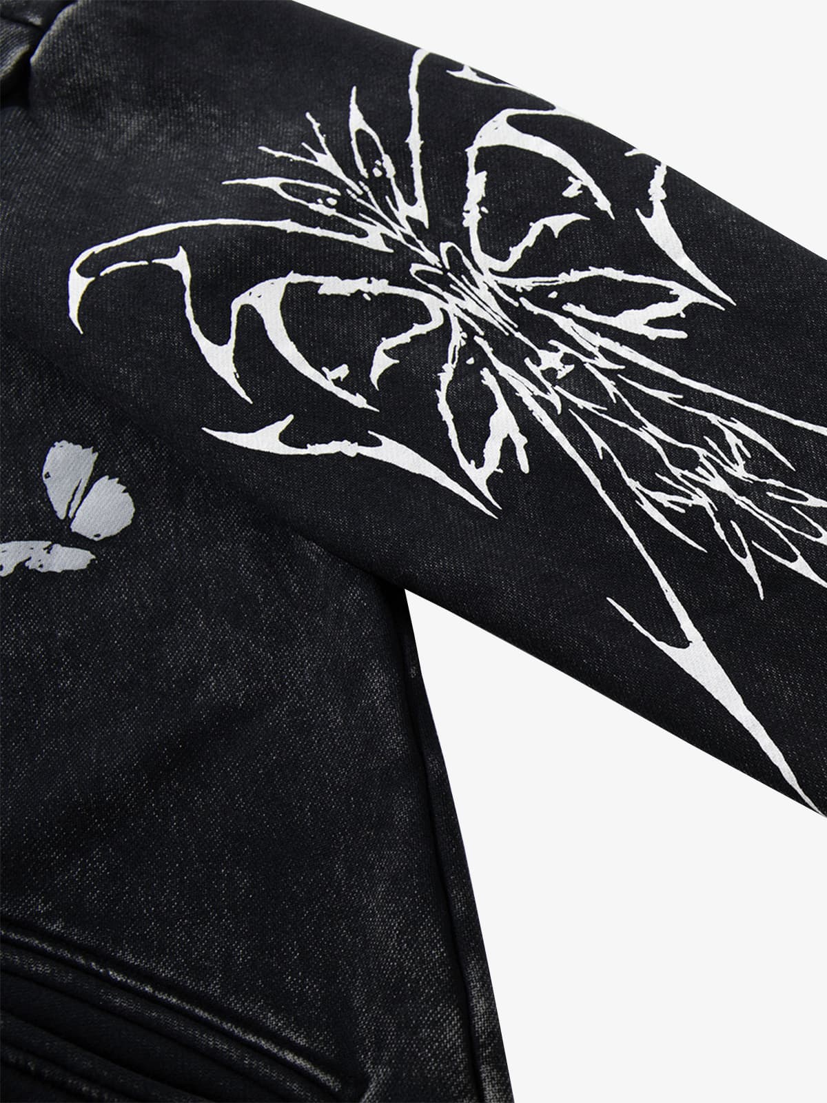 Punk Gothic Butterfly Graphic Streetwear Jacket