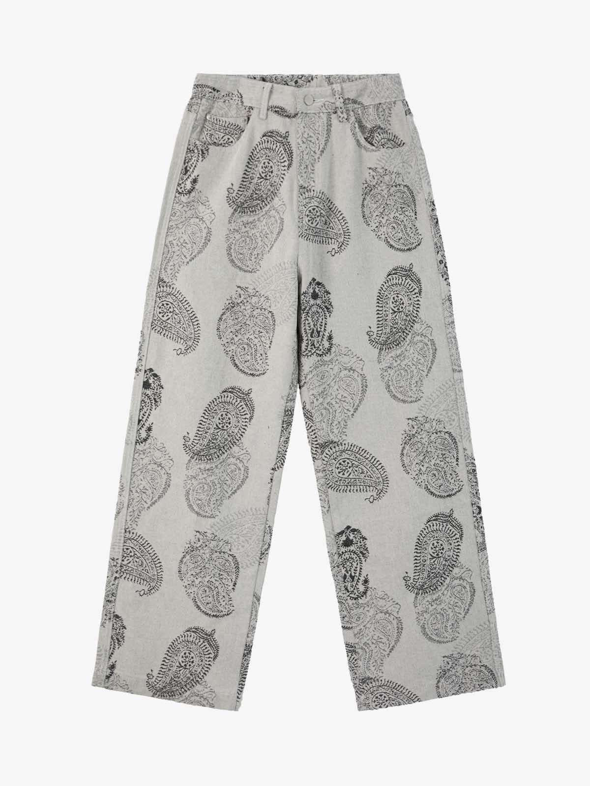 Paisley Jacquard Denim Jeans