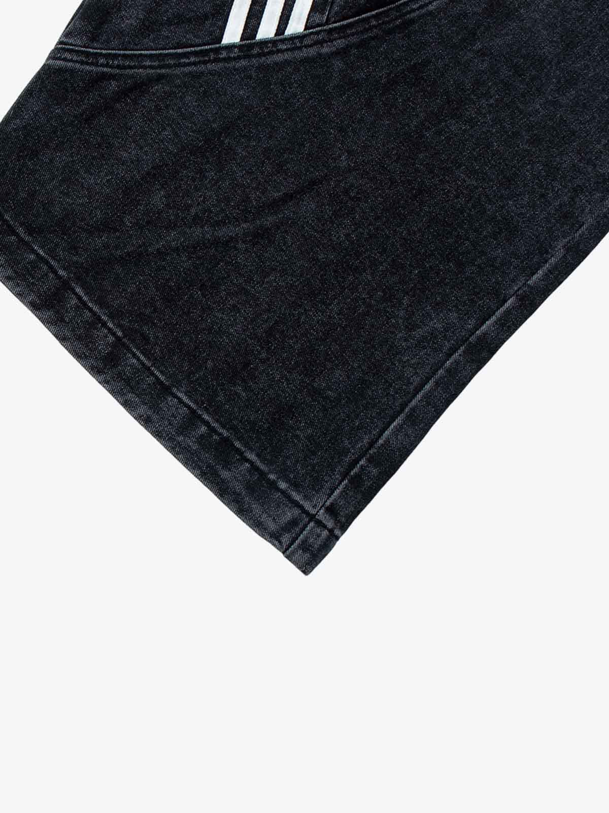 Contrast Stripe Panel Barrel Denim Jeans - 2607