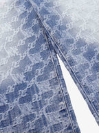 Gradient Wash Jacquard Denim Jeans