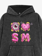 Street Dripping Letter Eyeball Graffiti Hoodie