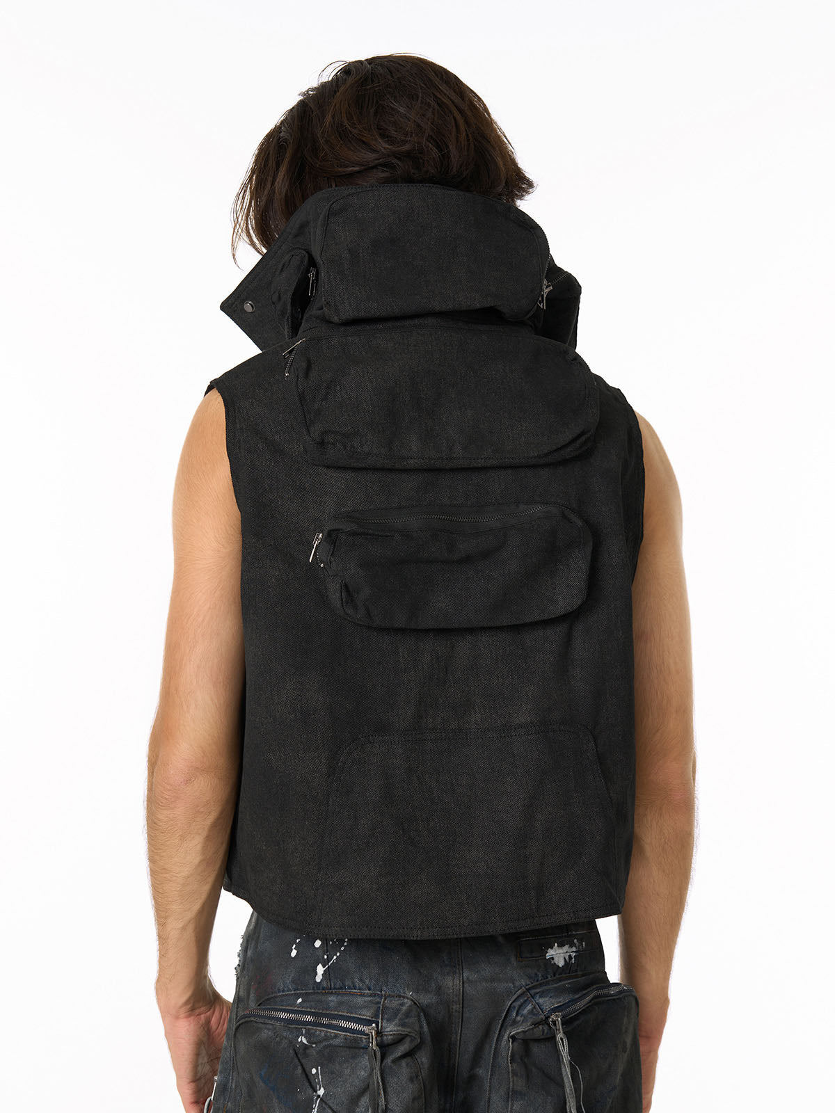 Heavy-Duty Multi-Pocket Multi-Zipper Vest