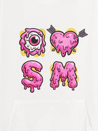 Street Dripping Letter Eyeball Graffiti Hoodie