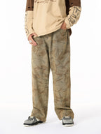 Vintage Washed Distressed Copper-Dyed Jeans