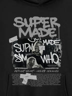 Trendy Retro Graffiti Character Hoodie