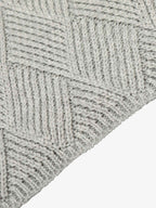 Retro Contrast Collar Embroidery Knit Sweater