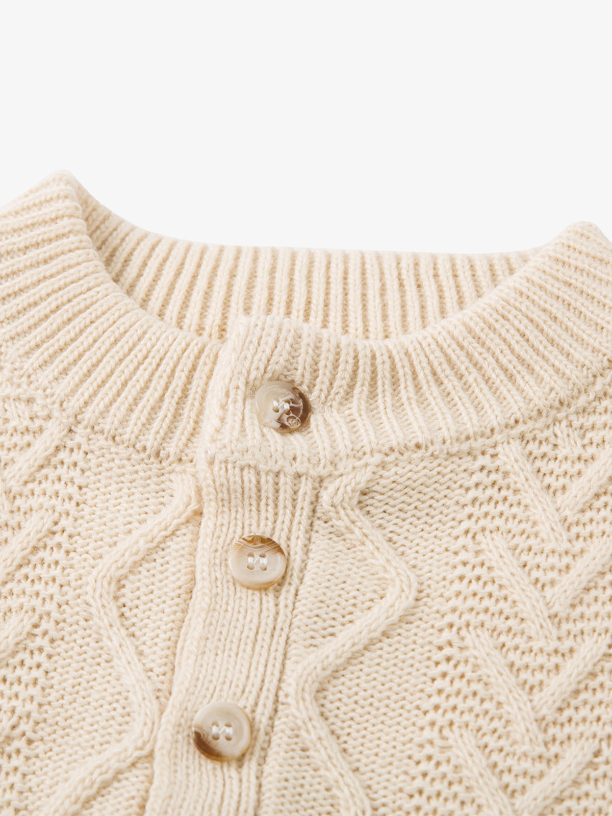 Vintage Diamond Knit Half Placket Sweater