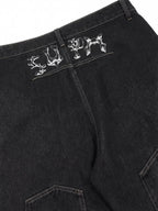 Washed Waistband Hem Jorts