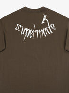 Gothic Skull Distressed Letter T-Shirt