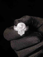 Zircon Palm Statement Ring