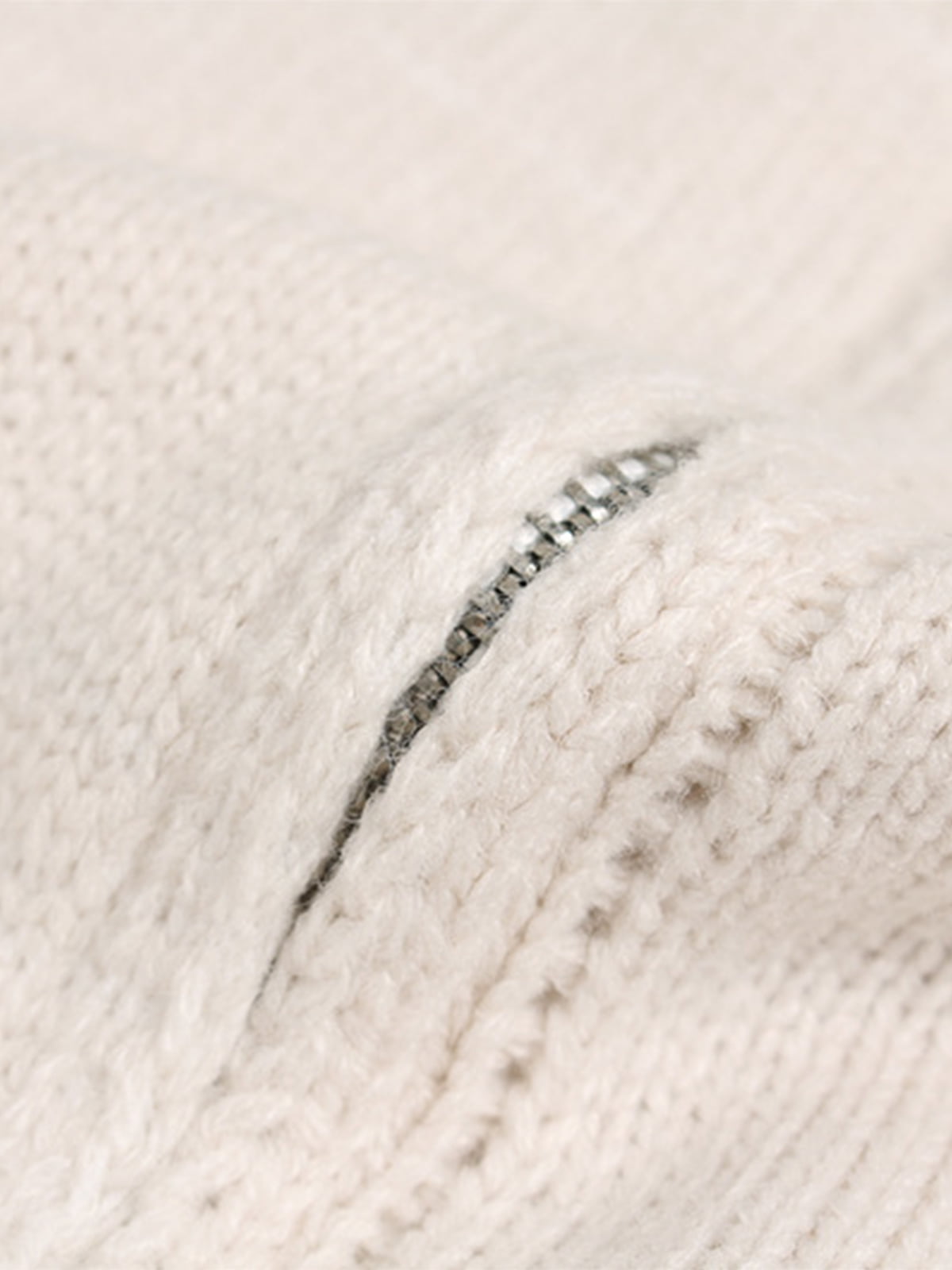 Heavy Cut Turtleneck Cardigan Zipper Sweater