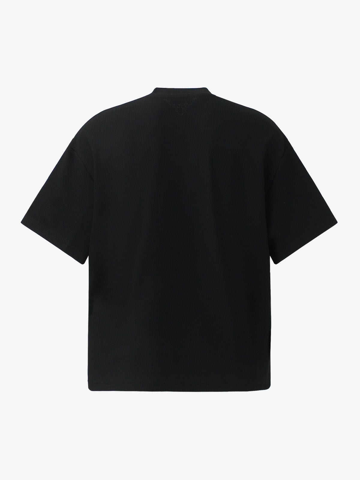 Waffle Knit Racing Checkered Flag Graphic T-Shirt