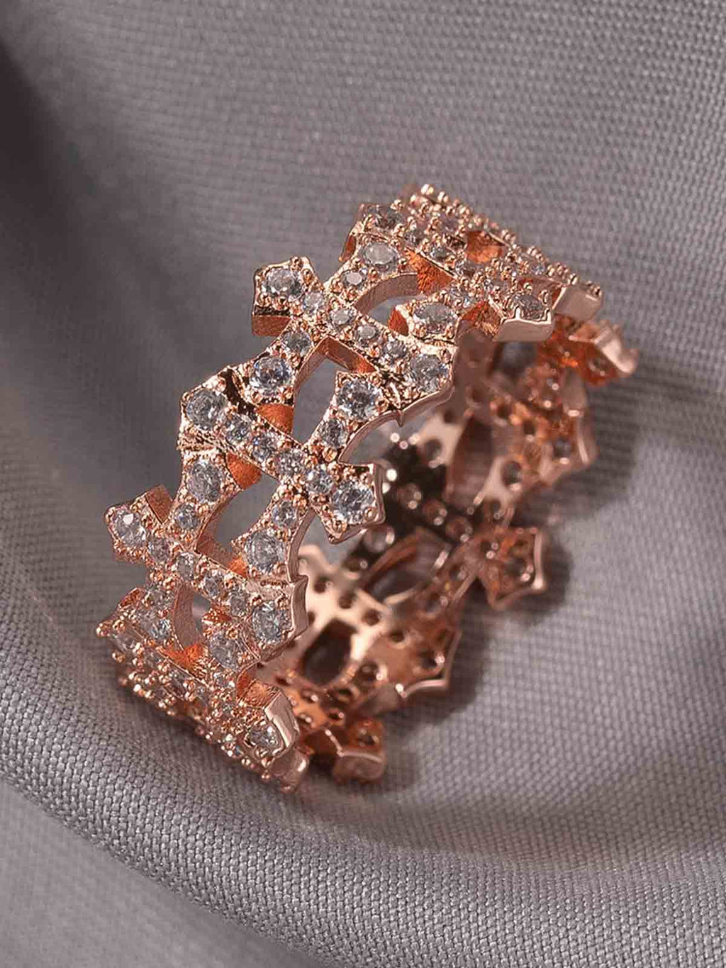 Hollow Cross Ring