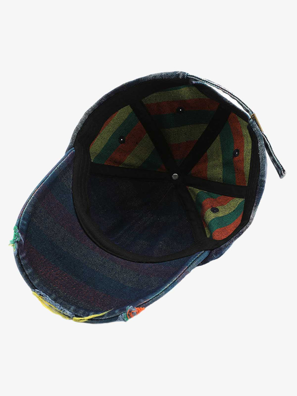 Vintage Washed Distressed Denim Baseball Cap