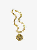 Iced Soccer Ball Pendant Chain Necklace