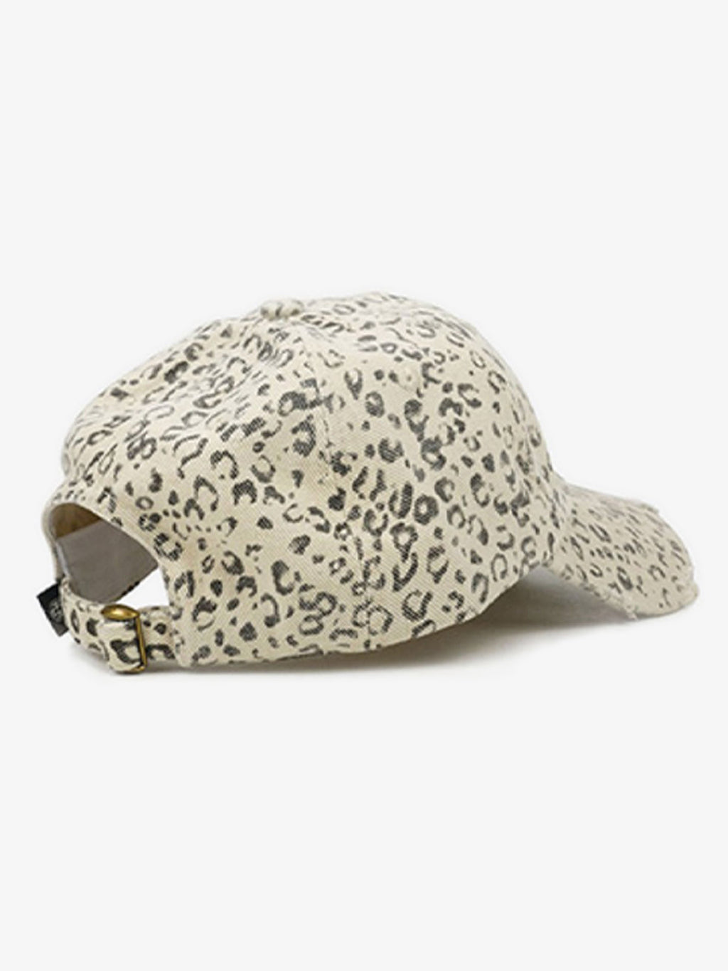 Vintage Leopard Print Distressed Baseball Cap