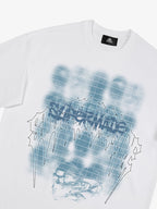 Dark Grid Skull Graphic T-Shirt
