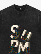 SPMD Letter Cable Graphic T-Shirt