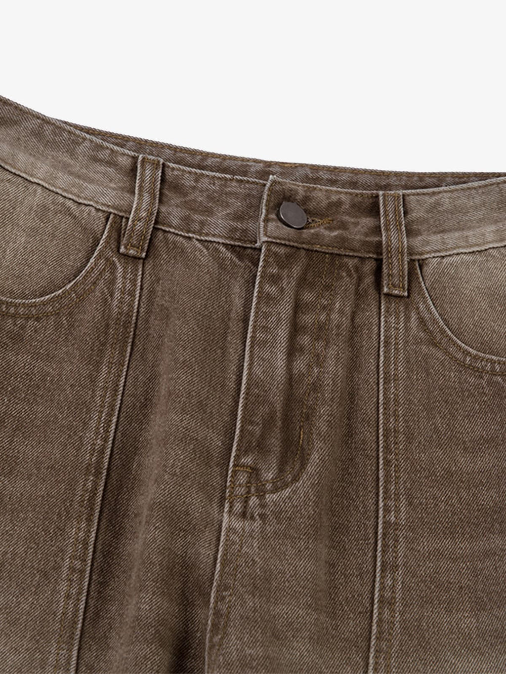 Vintage Washed Workwear Barrel Jeans - 2593