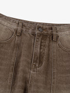 Vintage Washed Workwear Barrel Jeans - 2593