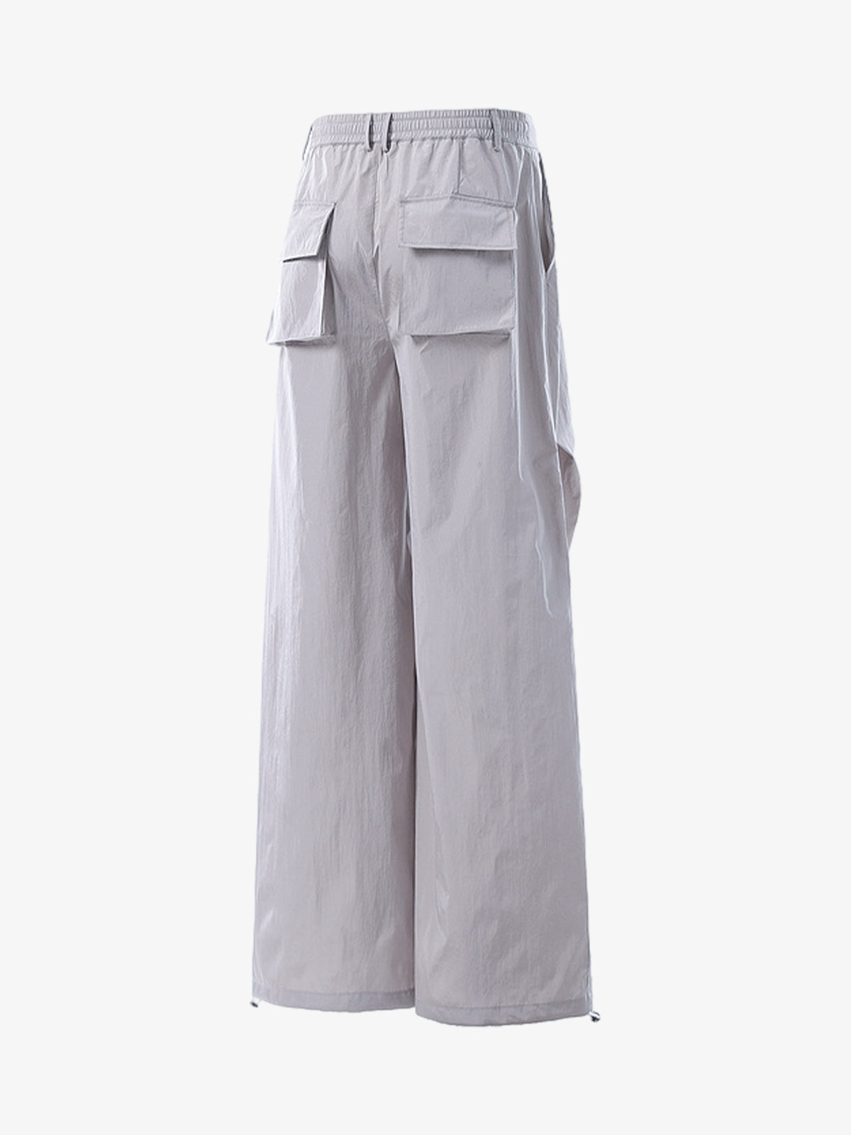 Vintage Drawstring Draped Embroidered Wide Leg Pants