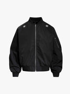 Vintage Graphic Star Embroidered Bomber Jacket