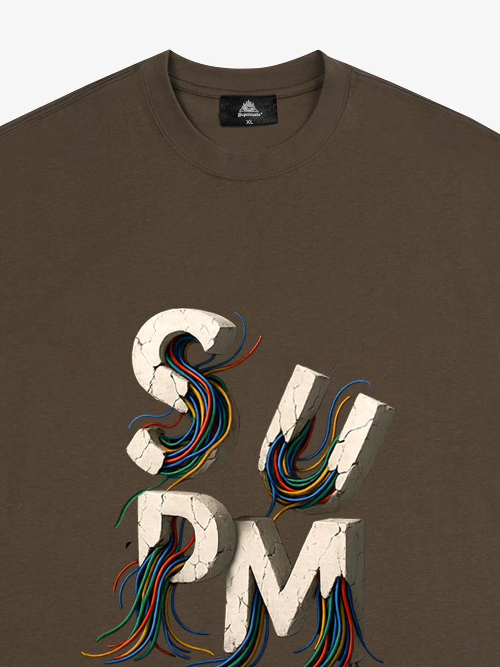 SPMD Letter Cable Graphic T-Shirt