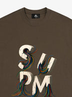 SPMD Letter Cable Graphic T-Shirt