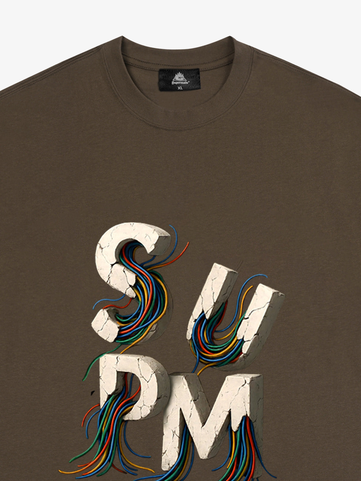 SPMD Letter Cable Graphic T-Shirt