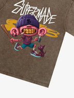Theprecipice Cartoon Graffiti Trendy Weird Kid T-Shirt