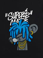 Theprecipice Graffiti Trend Blue Dreadlock Boy T-Shirt