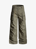 Vintage Utility Studded Cross Straight Leg Pants