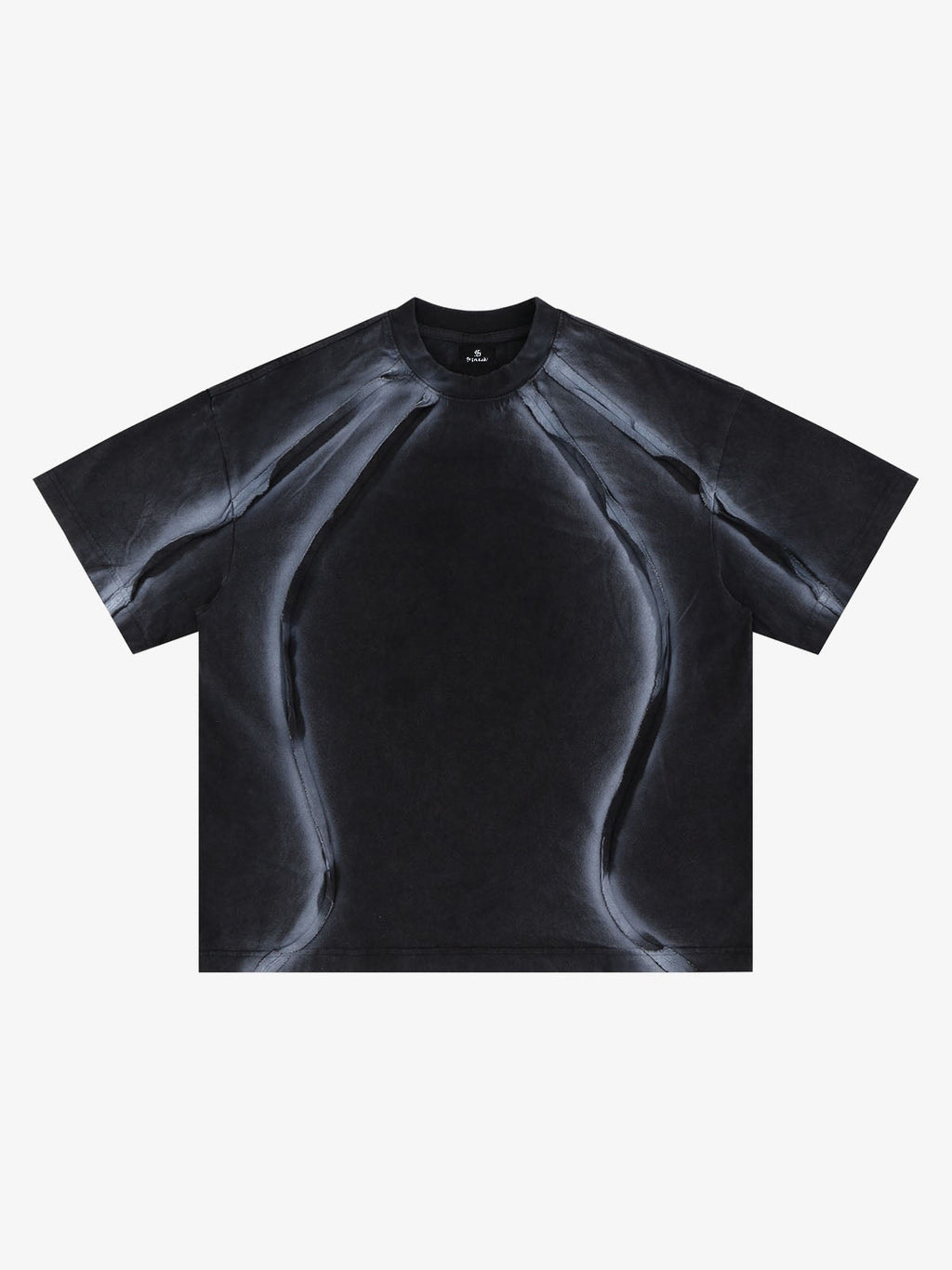 Retro Structured Panels T-Shirt