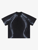 Retro Structured Panels T-Shirt
