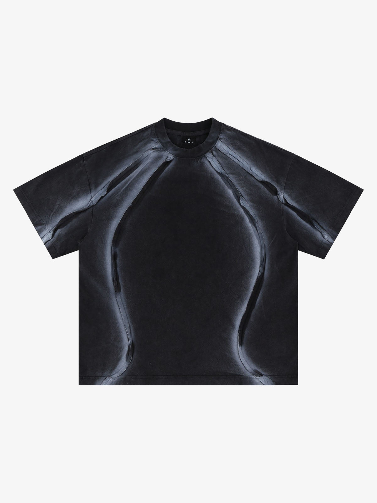 Retro Structured Panels T-Shirt